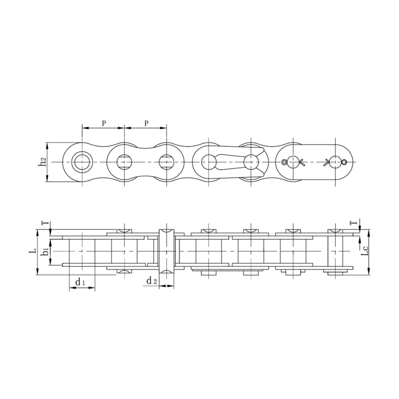 Slabhraí sorcóir cineál sraith dualgas trom