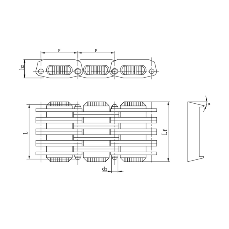 PIV slabhraí luas athraitheach gan teorainn le duilleoga sleamhnáin