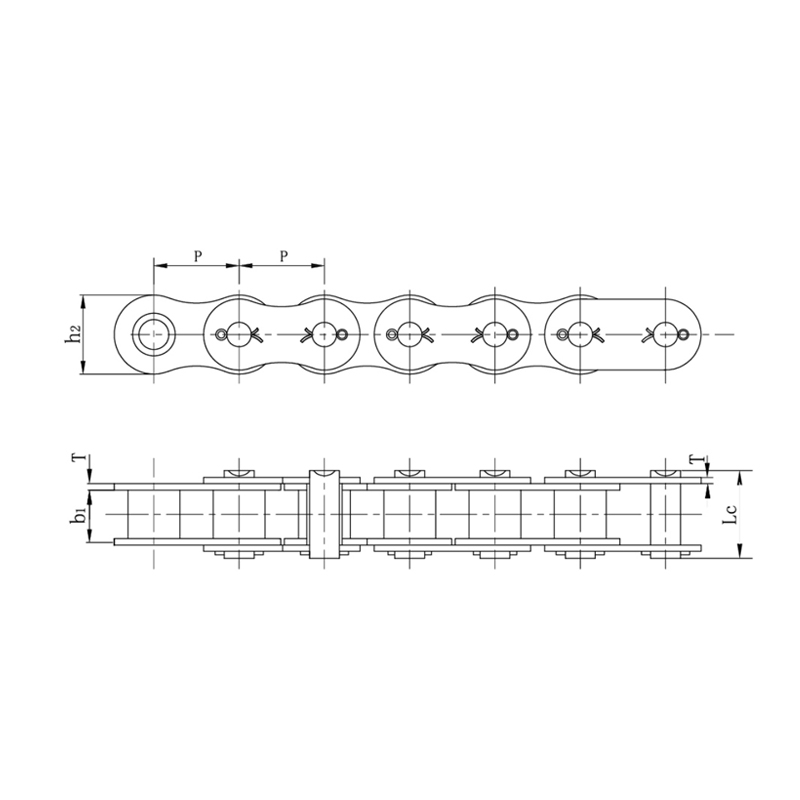 Slabhraí sorcóir cineál cottered sraith dualgas trom