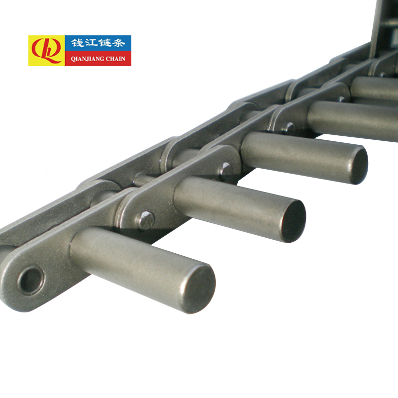 Slabhraí iompair dúbailte pitch le bioráin leathnaithe